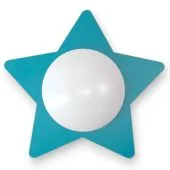 Niermann Ster 6606 petrol kleurige plafondlamp