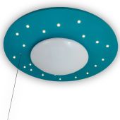 Niermann Sterrenlicht 7006 petrol kleurige plafondlamp met 20 LEDs