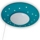 Niermann Sterrenlicht 7006 petrol kleurige plafondlamp met 20 LEDs