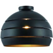 Freelight Djarin PL0640Z zwart met goudkleurige plafondlamp