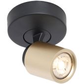 Freelight Razza PL1501BG zwart met goud kleurige spot