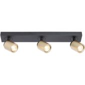 Freelight Razza PL1531BG zwart met goudkleurige spots