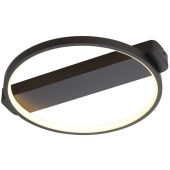 Freelight Cintura PL1835Z zwarte plafondlamp met ring