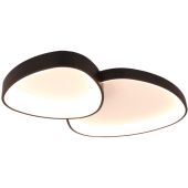 Freelight Organico PL3033W witte driehoekige plafonniere met ronde hoeken