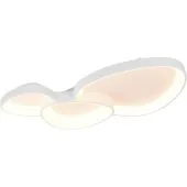 Freelight Organico PL3040W witte plafonnière van twee driehoekige gevormde delen met ronde hoeken