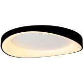 Freelight Duna PL3210W witte ronde plafonniere met golvende onderzijde en lichtgevende rand rondom