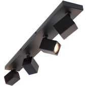 Freelight Quadro PL3341Z zwarte plafondlamp