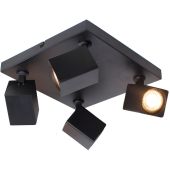 Freelight Quadro PL3344Z zwarte spot van metaal