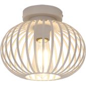 Freelight Aglio PL7825Z zwarte plafondlamp van dunne reepjes metaal