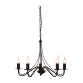 Trio Country R1198-24 kroonluchter bruin
