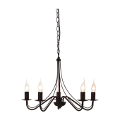 Trio Country R1198-24 kroonluchter bruin