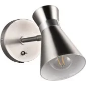 Trio Enzo R20781707 mat staal kleurige wandspot