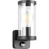 Reality Bonito R21599132 mat zwarte buitenlamp met bewegingsmelder