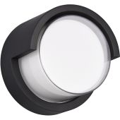 Trio Puno R27036132 mat zwarte tuinwandlamp