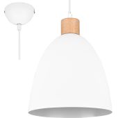 Trio Jagger R30681031 witte hanglamp met hout