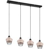 Trio Borka R31264036 hanglamp met rotan vlechtwerk