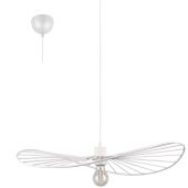 Trio Chapeau R31451031 witte hanglamp van staaldraad