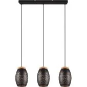 Trio Bidar R31573080 zwart met goud kleurige hanglamp