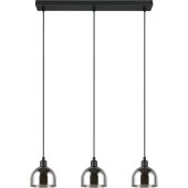 Reality Molly R31863032 zwarte hanglamp met verchroomd glazen kapjes