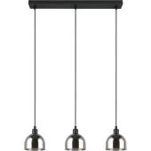 Reality Molly R31863032 zwarte hanglamp met verchroomd glazen kapjes