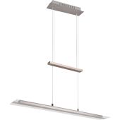 Trio Milos R32004107 stalen hanglamp met trekpendel