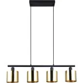 Reality Jason R36304079 zwarte hanglamp met goud glas
