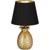 Tafellamp Ananas goud 35cm