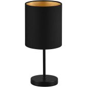 Trio Jerry R50491080 zwart met goud tafellampje