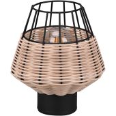 Trio Borka R51261036 tafellamp met rotan vlechtwerk
