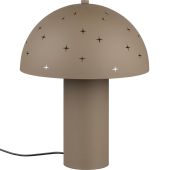 Reality Seta R51361041 taupe kleurige tafellamp met sterrenmotief