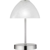 Trio Queen R52021107 staal kleurig tafellampje
