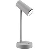 Trio Lenny R52661111 grijze bureaulamp op batterijen