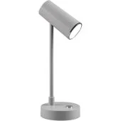 Trio Lenny R52661111 grijze bureaulamp op batterijen