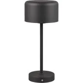 Trio Jeff R59151132 mat zwarte tafellamp op batterijen