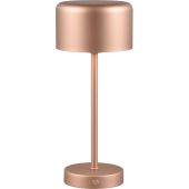 Trio Jeff R59151165 koffie kleurige tafellamp op batterijen