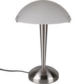 Trio Pilz R59261007 mat staal tafellampje