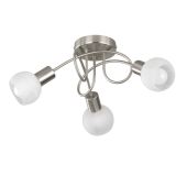 Trio Antibes R60173007 plafonnière nikkel