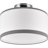 Trio Davos R61552006 wit met grijze plafonniere