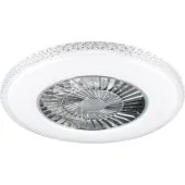 Reality Visby R62402106 wit met chroomkleurige plafondventilator