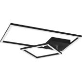 Trio Padella R62642132 mat zwarte plafondlamp