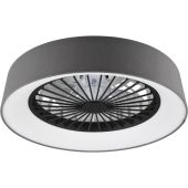 Reality Visby R62402106 wit met chroomkleurige plafondventilator