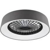 Reality Visby R62402106 wit met chroomkleurige plafondventilator