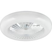 Reality Visby R62402106 wit met chroomkleurige plafondventilator