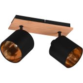 Trio Tommy R81332030 zwart gouden spot