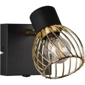 Trio Ardon R81381080 zwart met goud kleurige spot