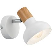 Trio Latika R81521031 witte spot met houtkleur