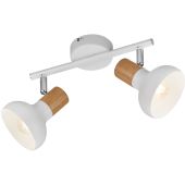 Trio Latika R81522031 witte spot met houtkleur