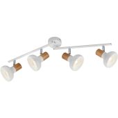 Trio Latika R81524031 witte spot met metaal