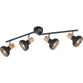 Trio Latika R81524032 zwarte spot met houtkleur