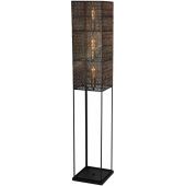 Freelight Avola S0801Z zwart gouden vloerlamp